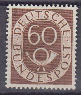 W.GERMAN NUMERALS VERY SCARCE VERY FINE MINT H.R.  R5040.00 SG1057 SEE HIGH VALUES IN OTHER LOTS !!!