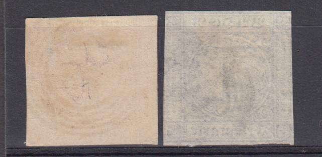 BADEN- VERY SCARCE  SG1a AND 8 superb used BLACK ON BUFF included  R11 400.00