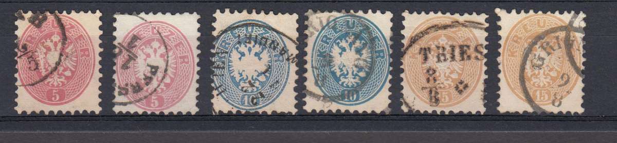 AUSTRIA-1867 SUPERB USED LOT   R1080.00