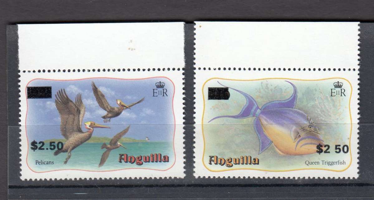 ANGUILLA-TWO DIFFICULT STAMPS UMM !!