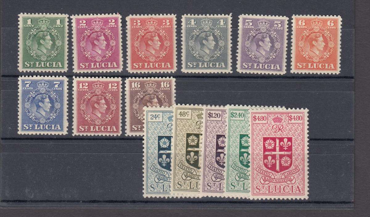 ST.LUCIA-KGVI SET VERY FRESH MINT-H.R.  R1150.00
