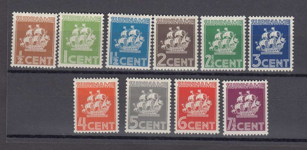 SURINAME-1936 SET SUPERB FRESH MINT-H.R.