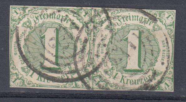 THURN & TAXIS 1859 SCARCE SG60 VFU PAIR   R680.00+