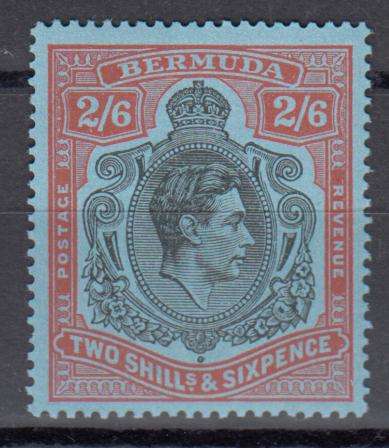 BERMUDA-KGVI SG117 SUPERB FRESH MINT-LIGHT H.R.  R1830.00