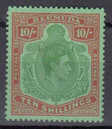 BERMUDA-KGVI SG119e SUPERB FRESH MINT-LIGHT H.R.  R960.00