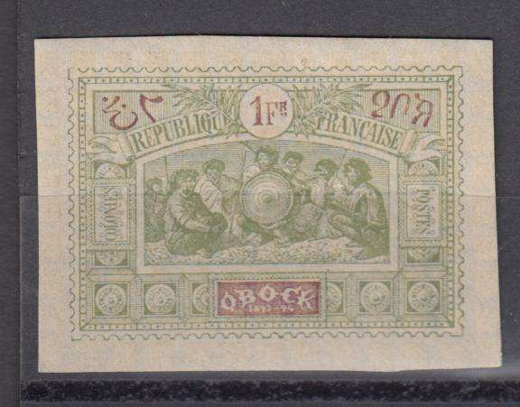 OBOCK SG 77 SUPERB MINT LIGHT H.R.  R430.00