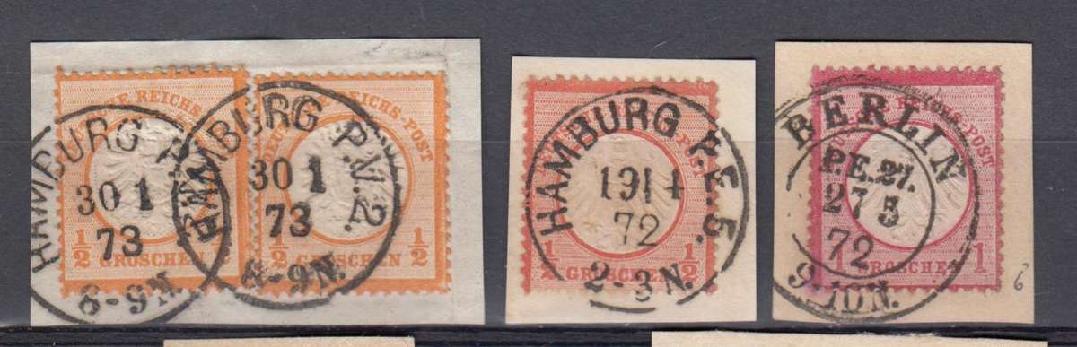 REICH ARMS-SUPERB CLEAR CANCELS ON PIECE SG 18,18a and 10