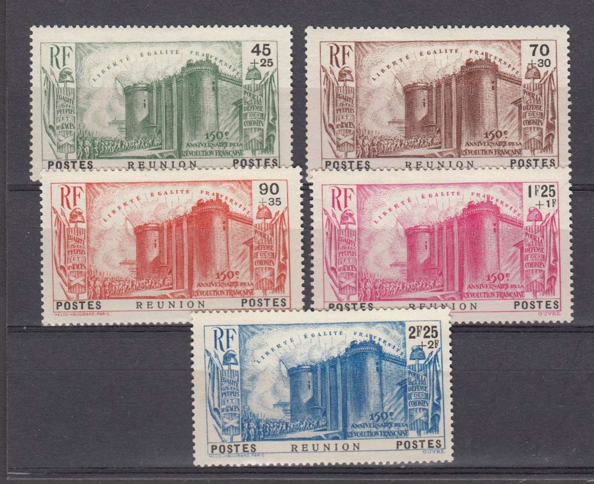FRENCH REUNION-1939 FRESH SCARCE SET-H.R.  R1920.00