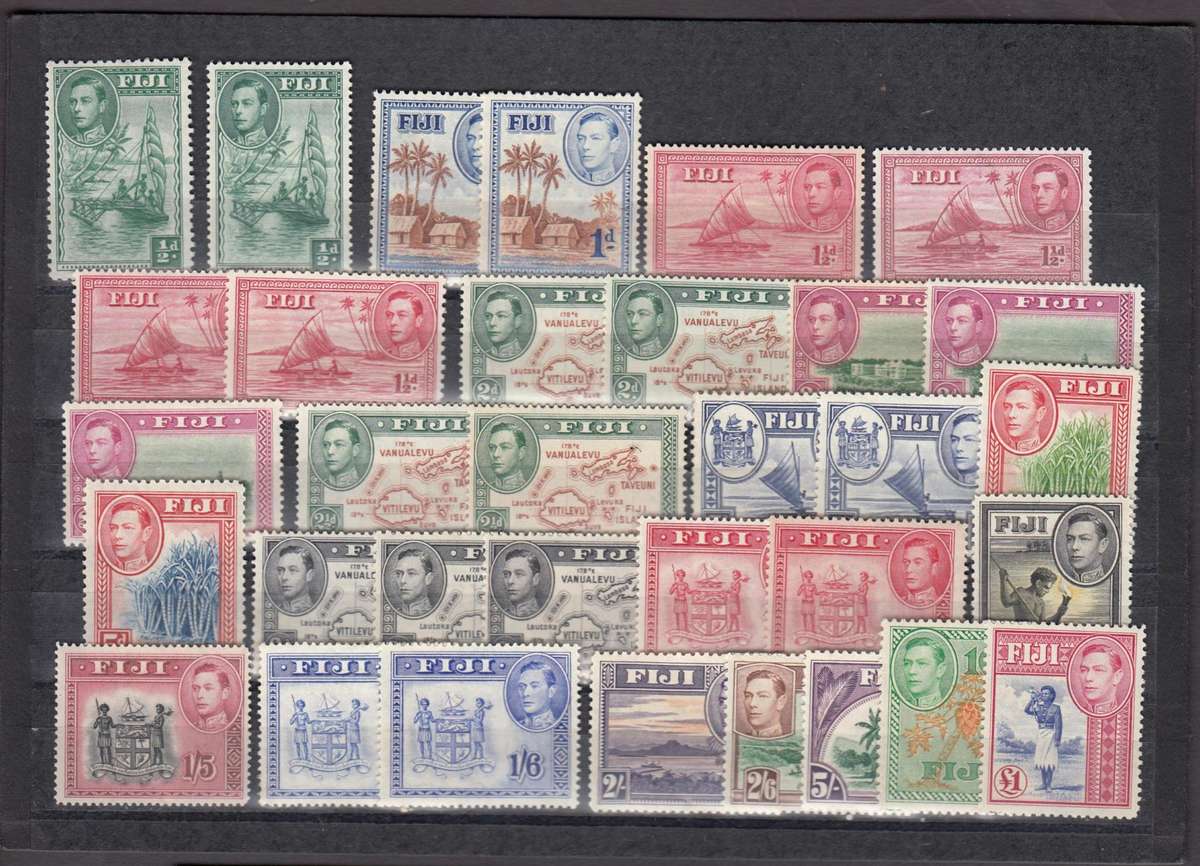 FIJI- KGVI SET WITH SHADES AND type changes many UMM-rest light h.r.  R7600.00
