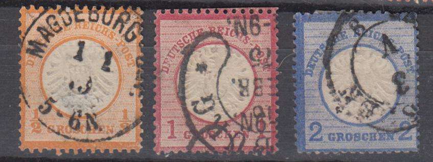 GERMAN EMPIRE-SG 18-20 SUPERB USED FOR THESE !!!!