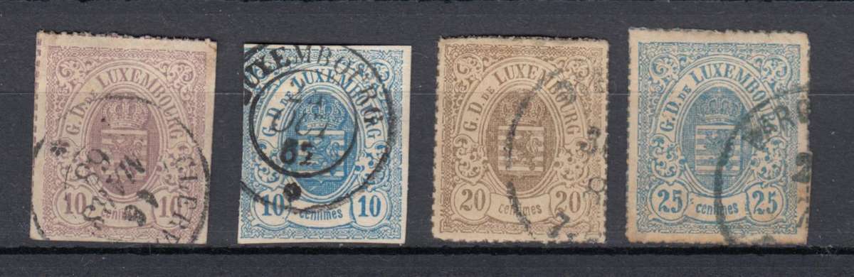 LUXEMBOURG-1859 VFU LOT     R1650.00