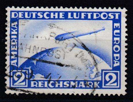 GERMANY-SCARCE ZEPPELIN SG 444 VFU  R2110.00