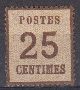 ALSACE & LORRAINE 1870 SCARCE SG 16 SUPERB MINT-LIGHT H.R.  R4320.00