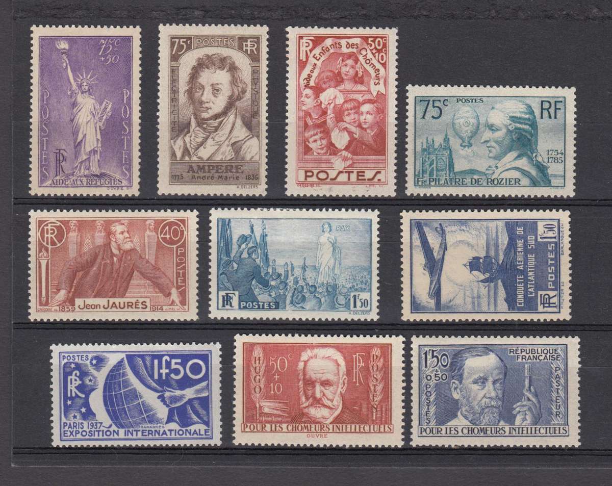 FRANCE-1930`s SCARCE LOT-FILL SOME GAPS !!! VFM-LIGHT H.R.     R4830.00 SEE BACKS BELOW