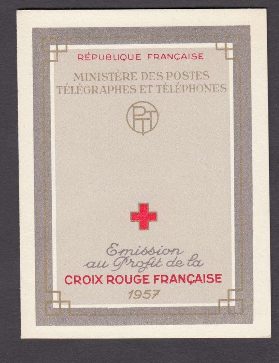FRANCE-1957 VERY SCARCE SUPERB RED CROSS BOOKLET-SEE BELOW