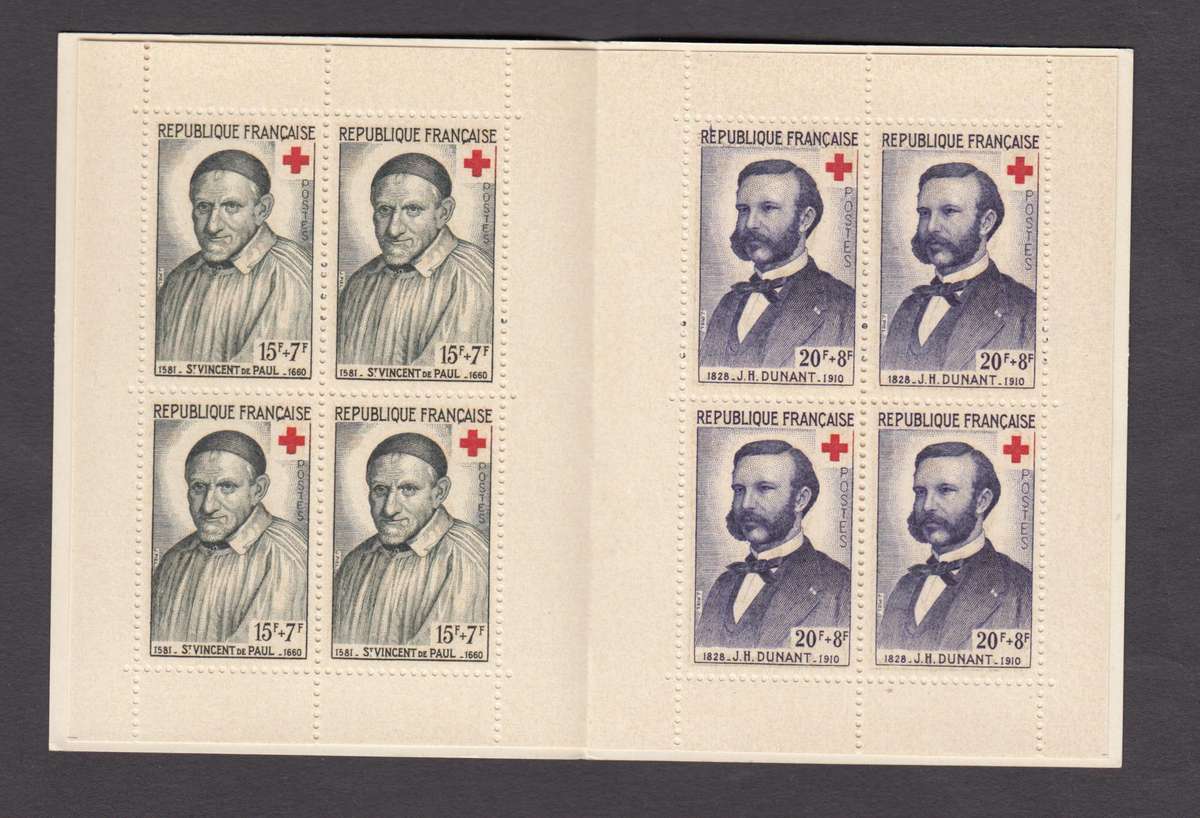 FRANCE-1957 VERY SCARCE SUPERB RED CROSS BOOKLET-SEE BELOW