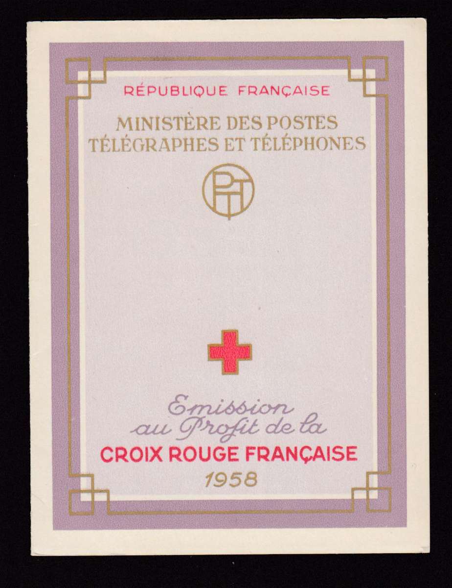 FRANCE-1958 VERY SCARCE SUPERB RED CROSS BOOKLET-SEE BELOW