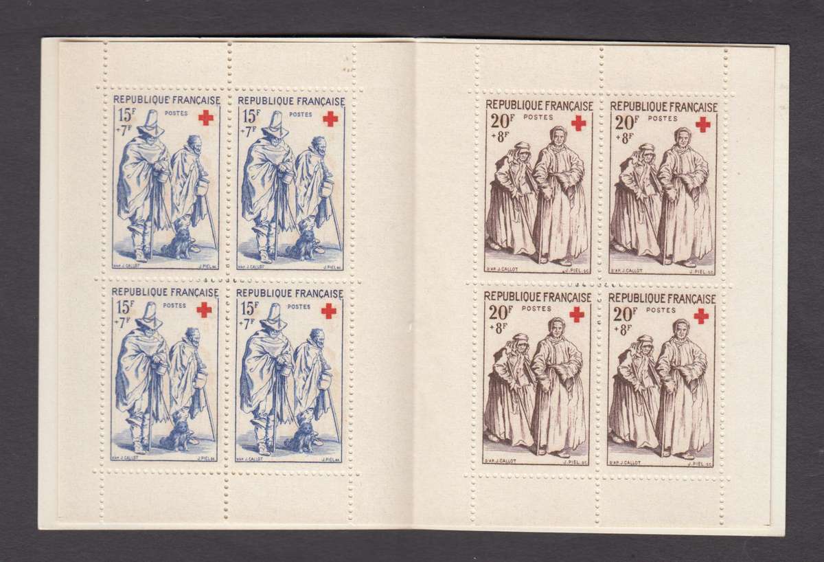 FRANCE-1958 VERY SCARCE SUPERB RED CROSS BOOKLET-SEE BELOW