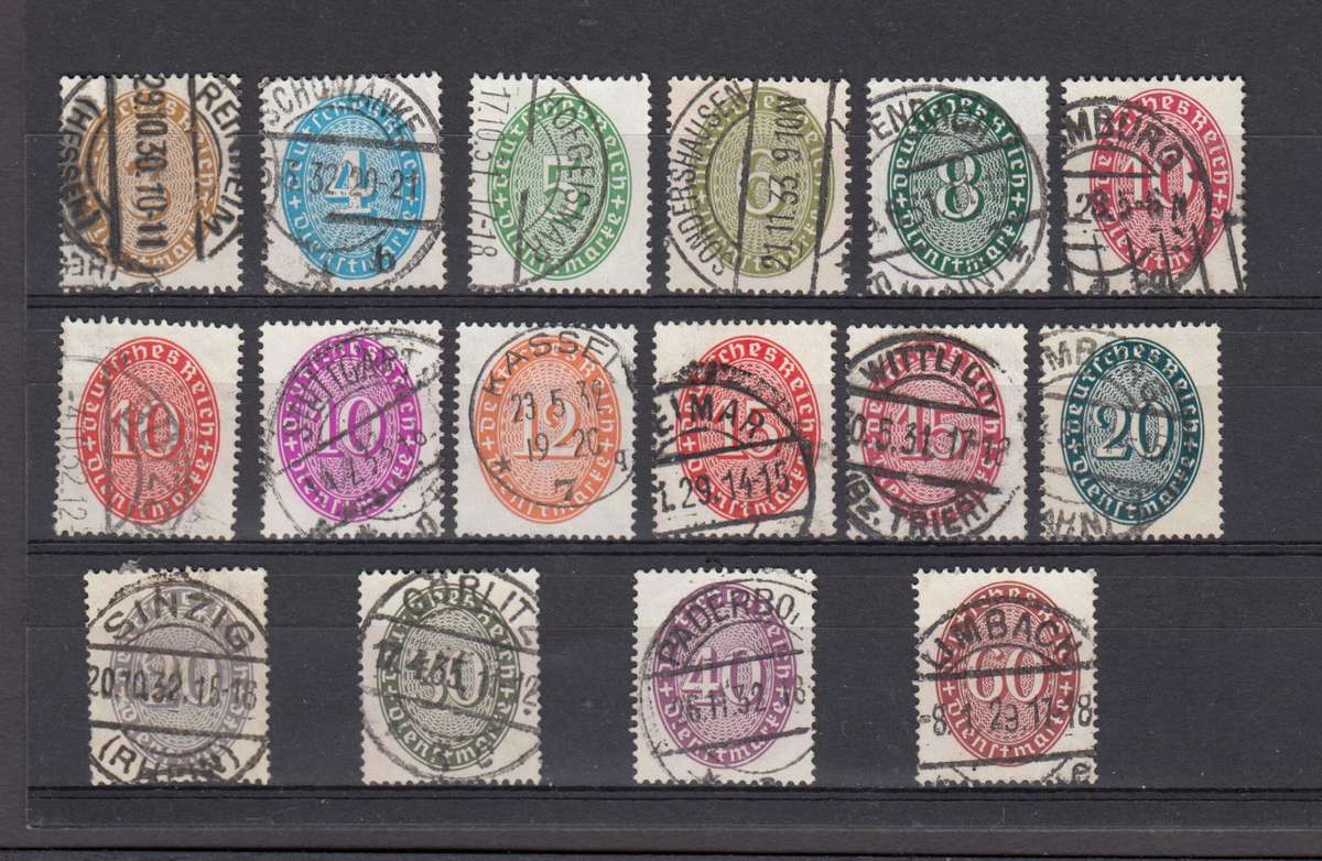 GERMANY-1927 SCARCE OFFICIAL set superb used  R1700.00
