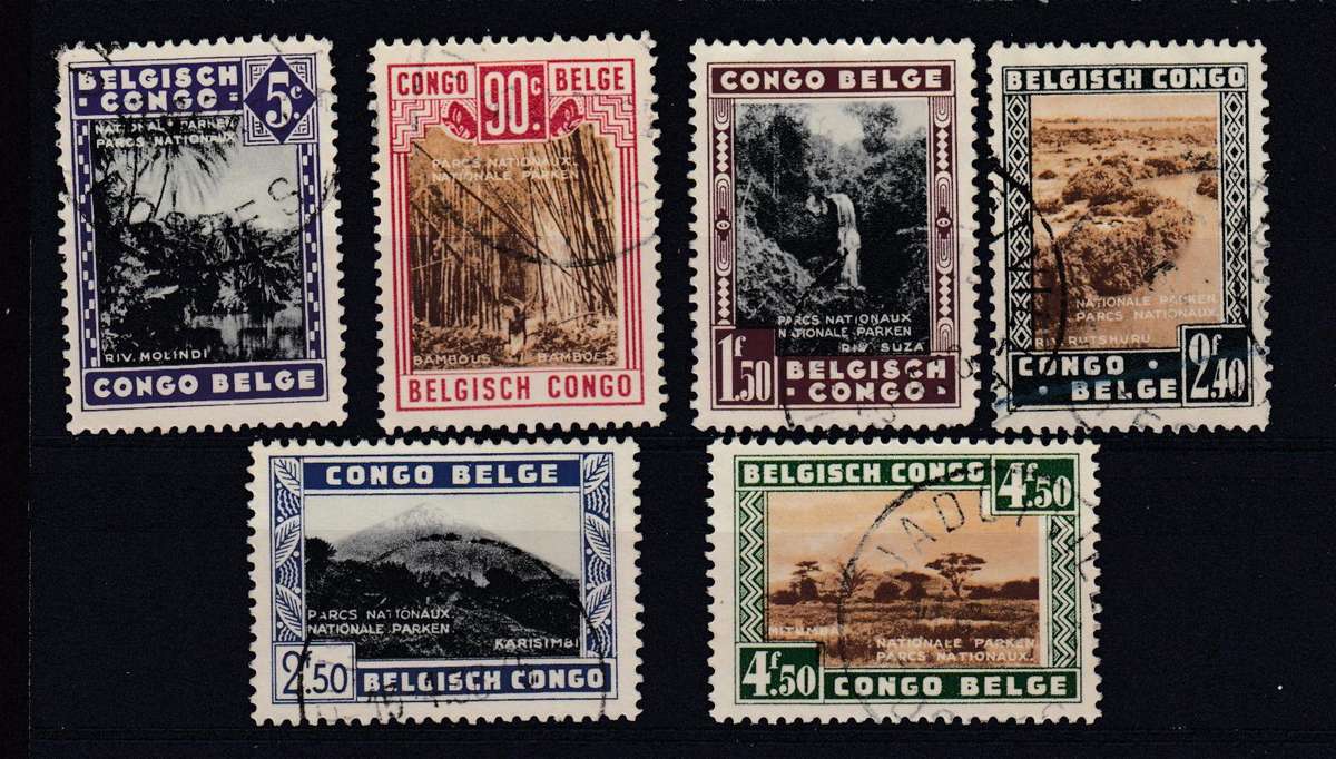 BELGIAN CONGO-1937 SET VFU