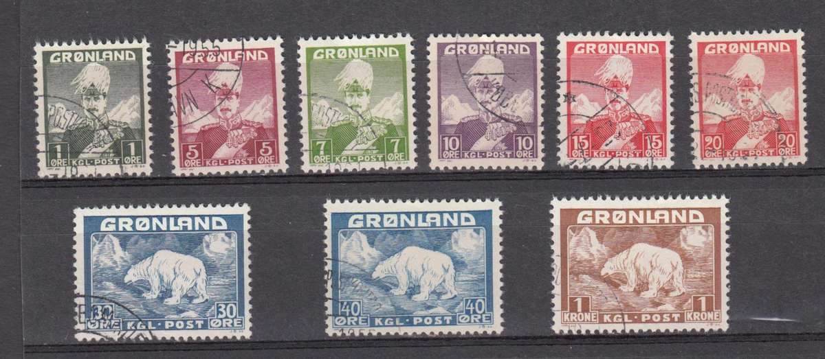 GREENLAND-1938 FIRST SET VFU  R920.00
