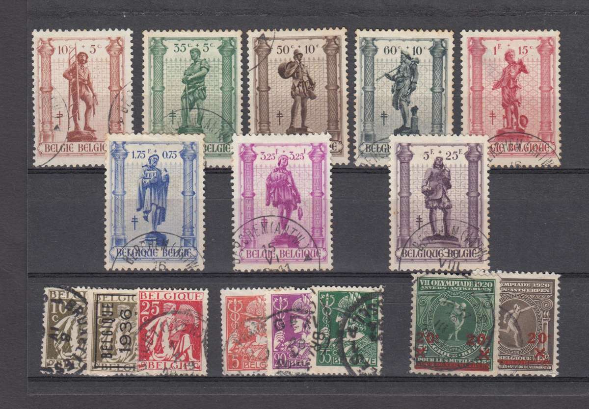 BELGIUM-FINE USED SET-ODD TONING