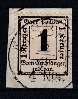 BAVARIA- EXTREMELY RARE SGD65B  SUPERB USED ON PIECE !!! AND EXPERTIZED !!!   R32 160.00