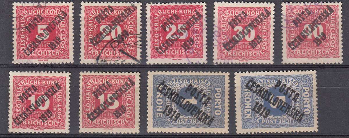 CZECH- SG120/1 R2350.00  etc scarce Postage Dues   Read away notice below