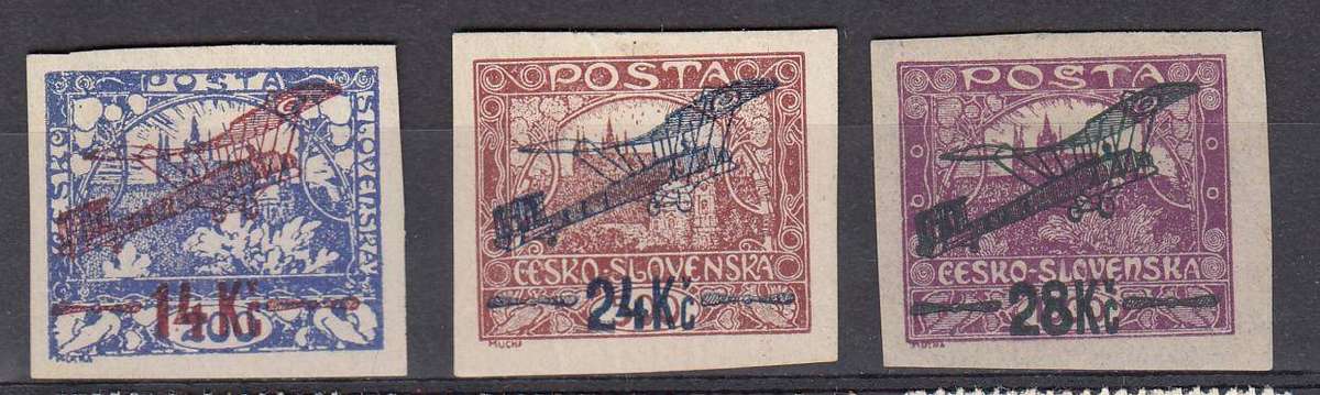 CZECH- VERY SCARCE R8880.00    SIGNED AIR SET UMM SG215/6 + 220   Read away notice below