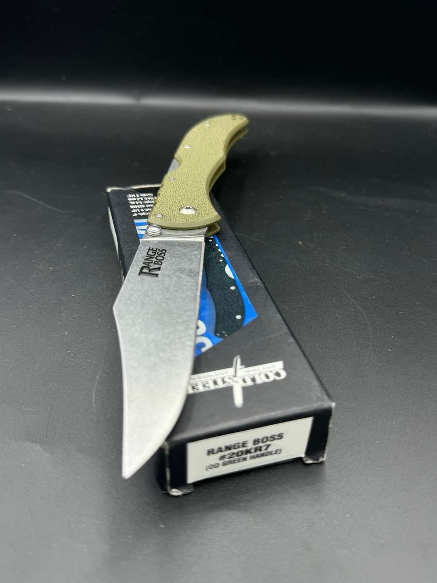 Cold Steel Range Boss OD Green w/StoneWash Blade