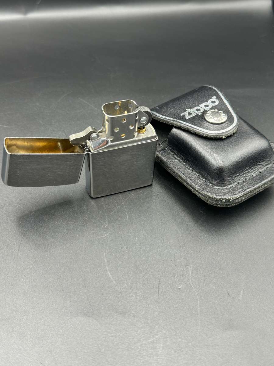 Zippo brushed chrome lighter
