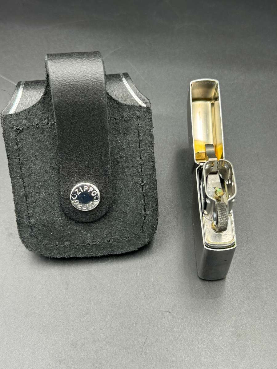 Zippo brushed chrome lighter