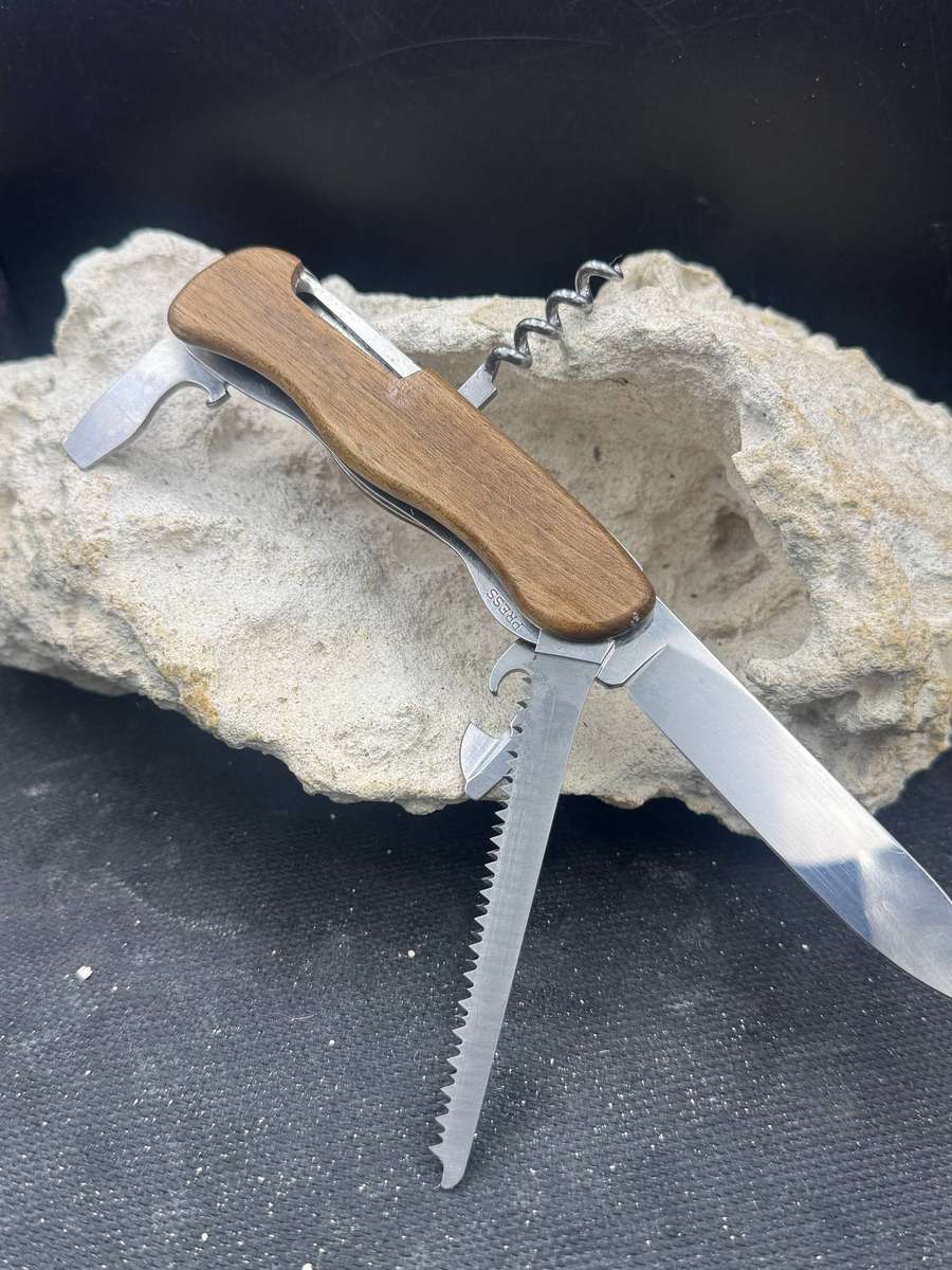 Victorinox Forester Wood - Walnut Wood w/Liner Lock Blade 111mm