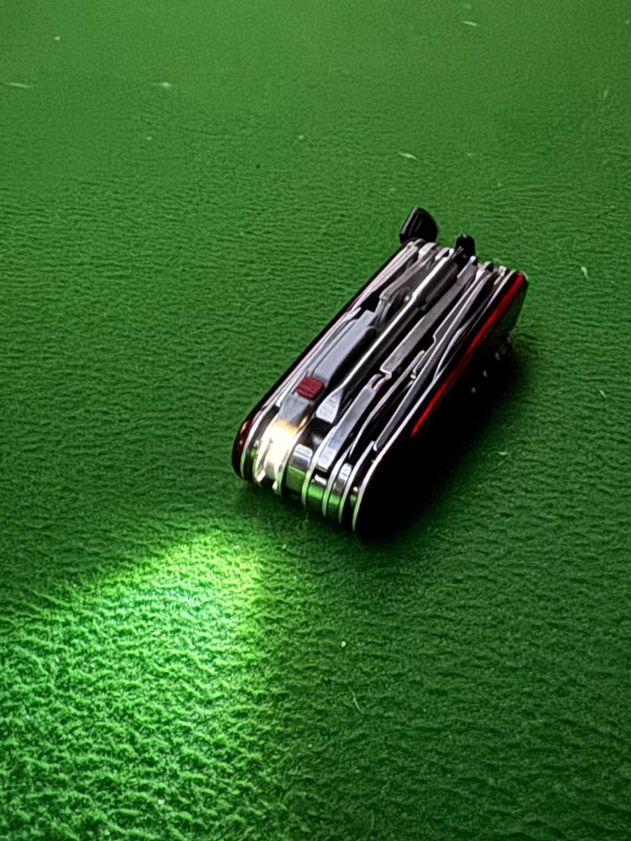 Victorinox CyberTool L With Fold-Out Bit Case - Transparent Red, 91mm