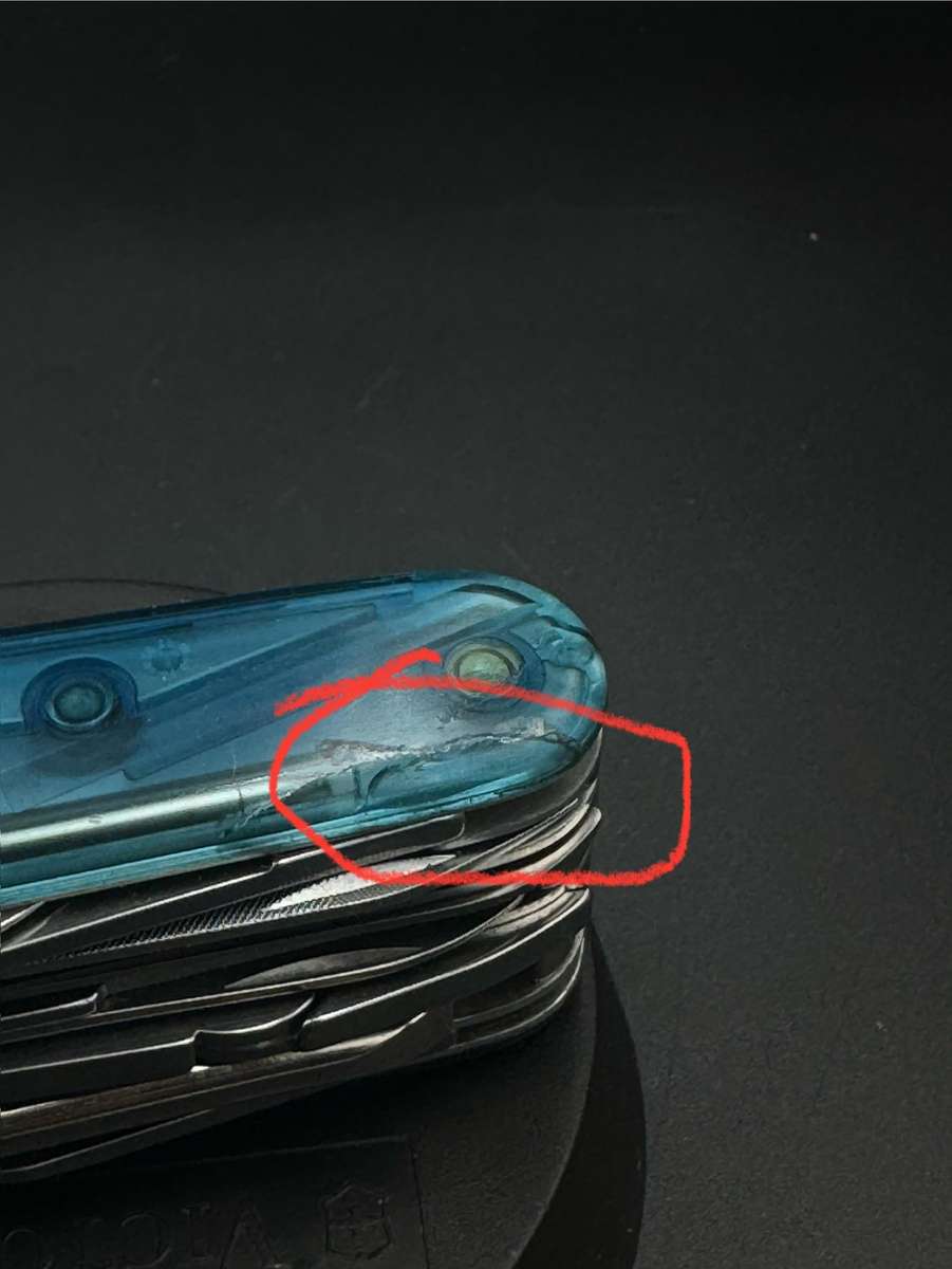 Victorinox CyberTool L With Fold-Out Bit Case - Transparent Aqua , 91mm