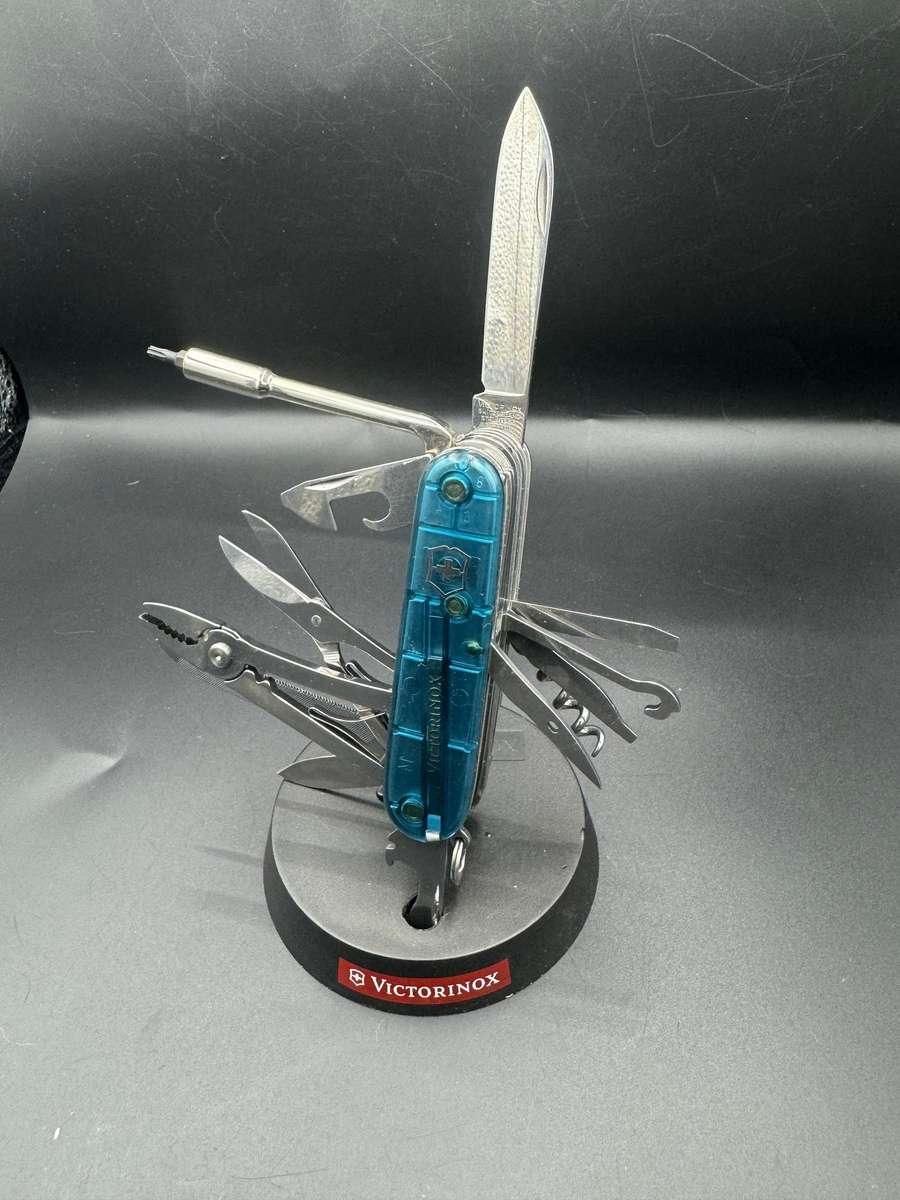 Victorinox CyberTool L With Fold-Out Bit Case - Transparent Aqua , 91mm