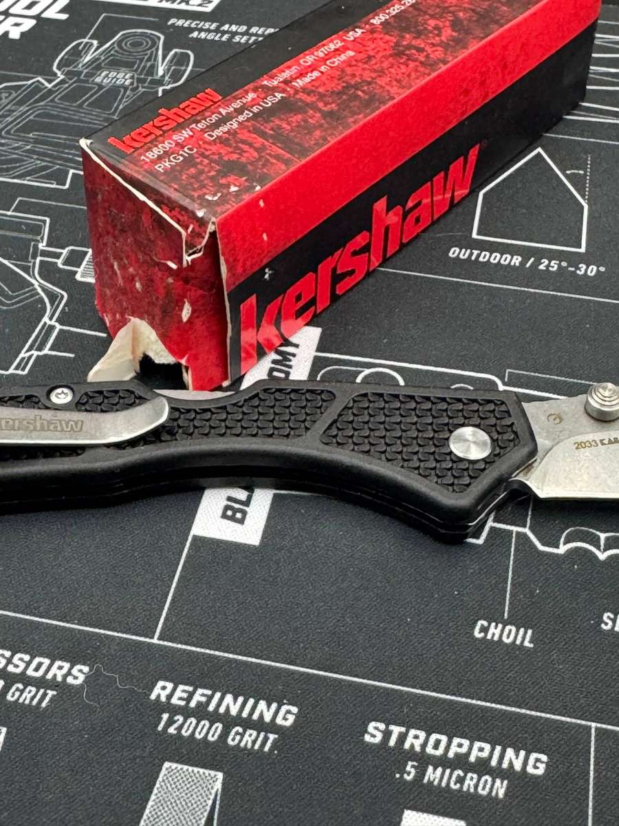 Kershaw Cargo Black GFN LockBack w/StoneWashed Blade Finish