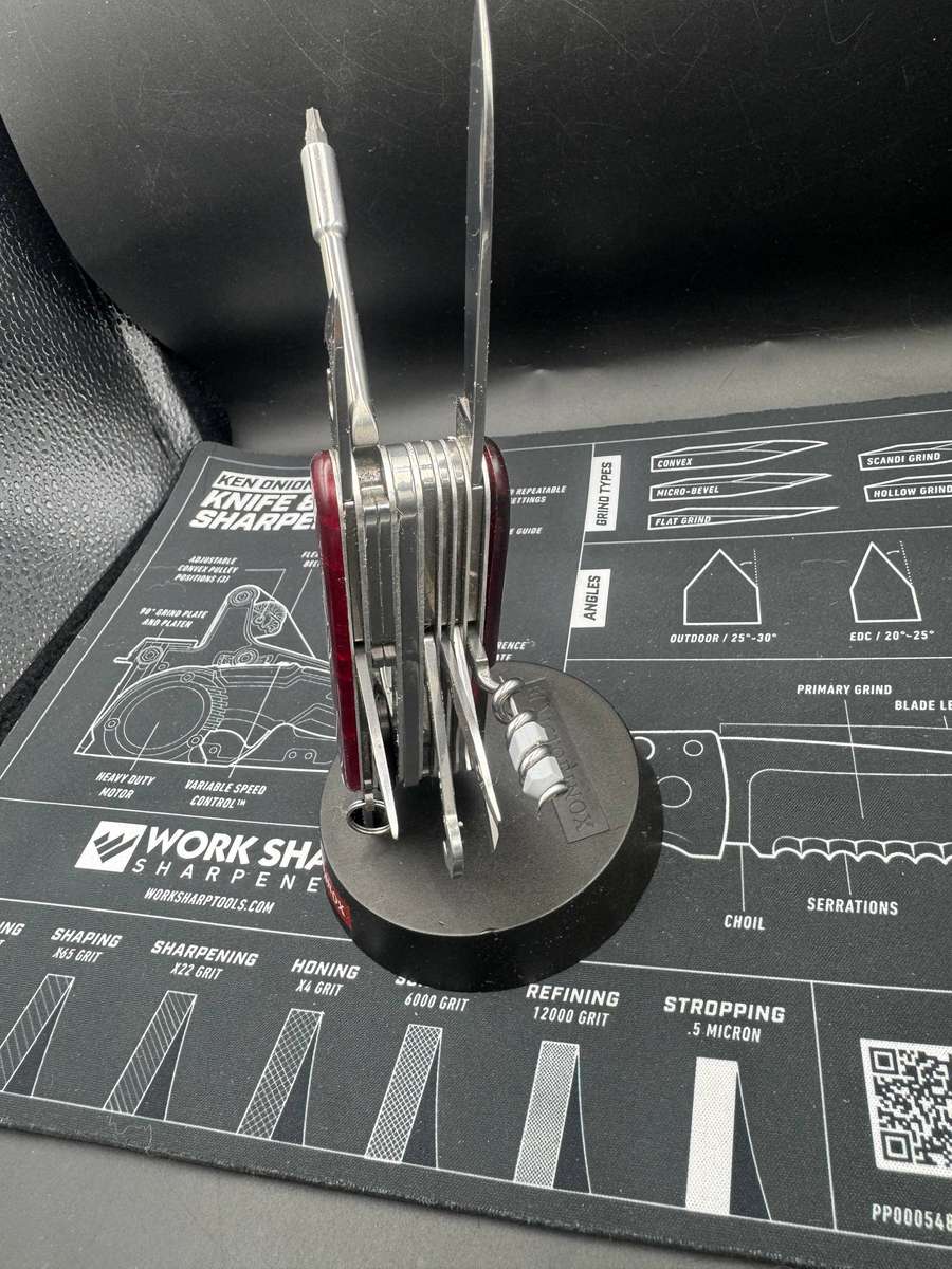 Victorinox CyberTool L With Fold-Out Bit Case - Transparent Red, 91mm