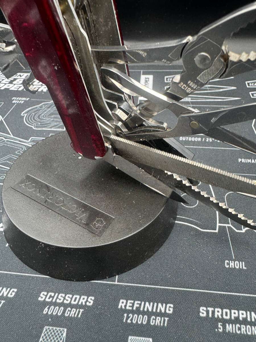 Victorinox CyberTool L With Fold-Out Bit Case - Transparent Red, 91mm