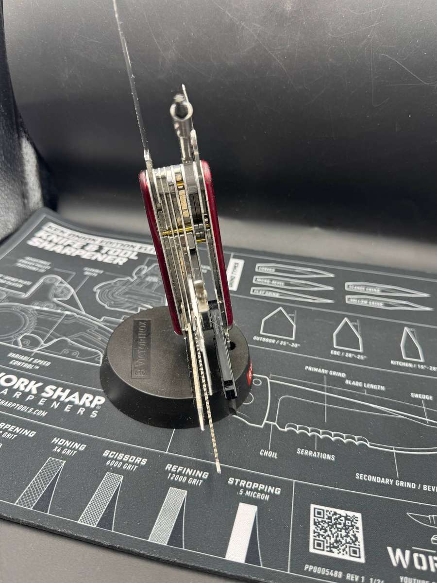 Victorinox CyberTool L With Fold-Out Bit Case - Transparent Red, 91mm