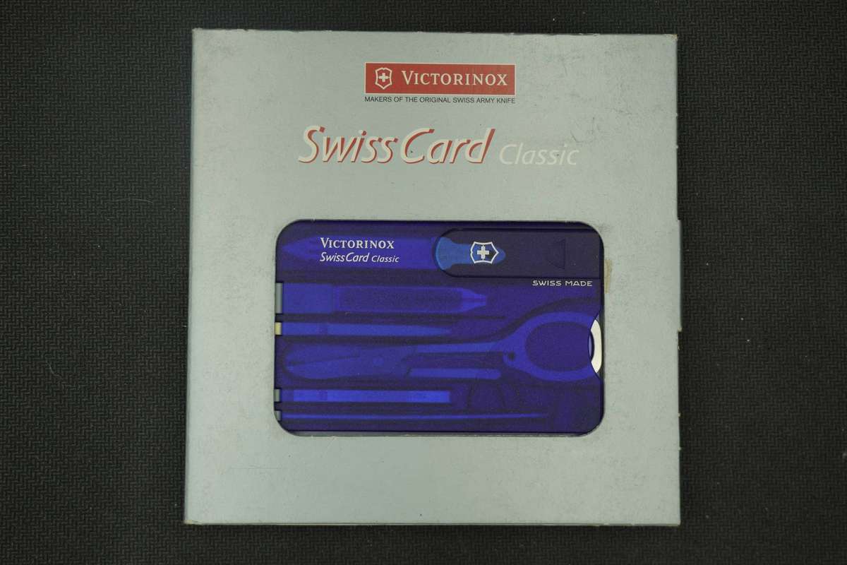 Victorinox Swisscard- Transparent Blue