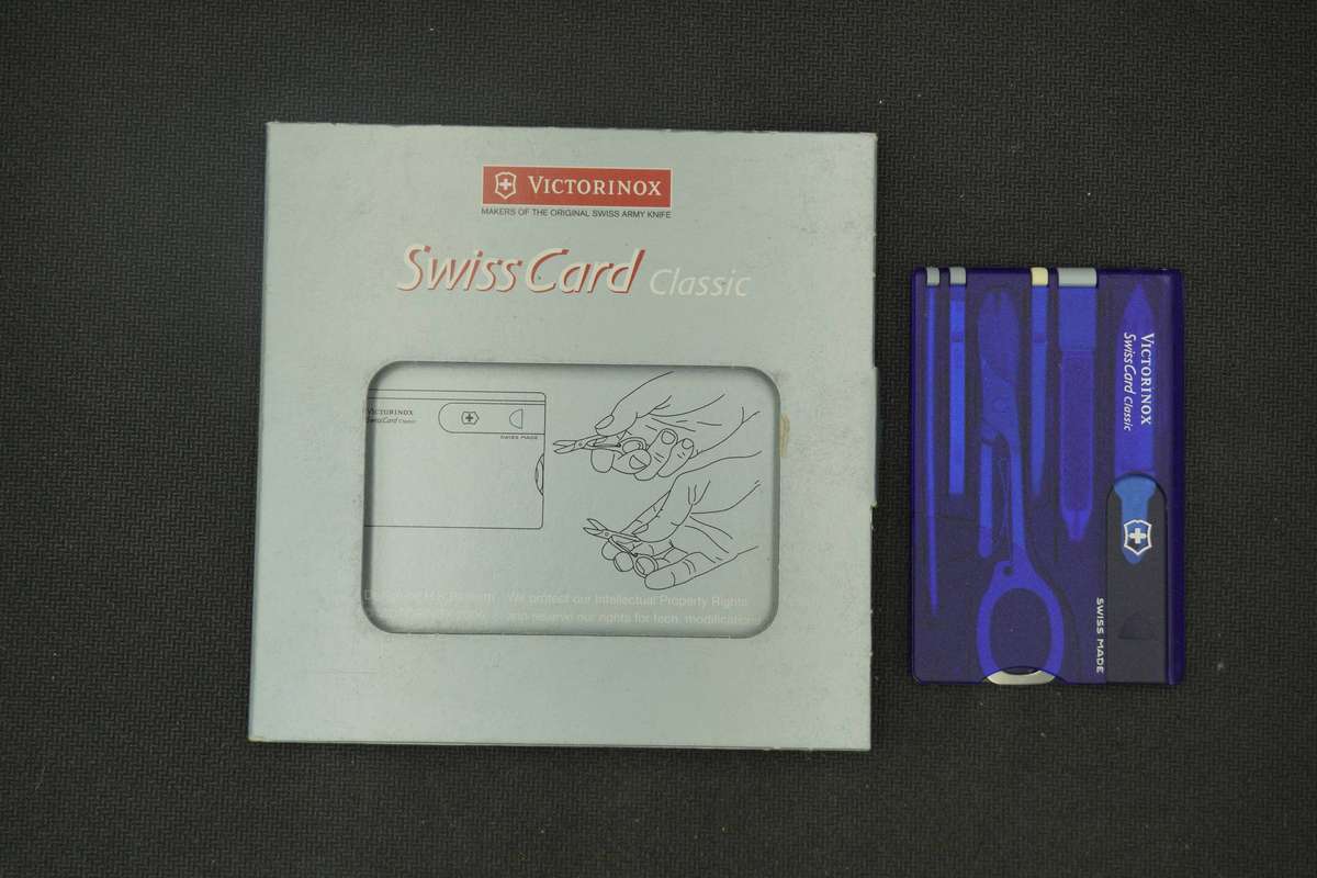Victorinox Swisscard- Transparent Blue
