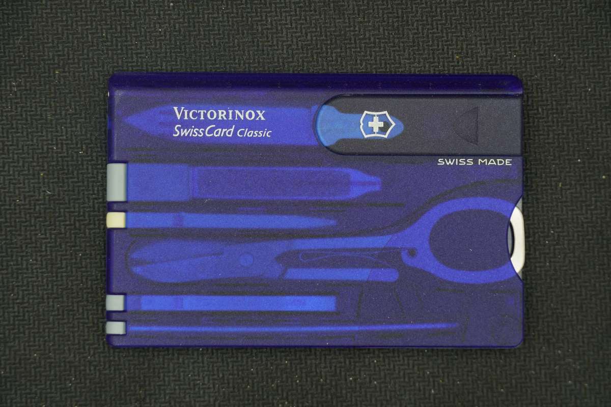 Victorinox Swisscard- Transparent Blue