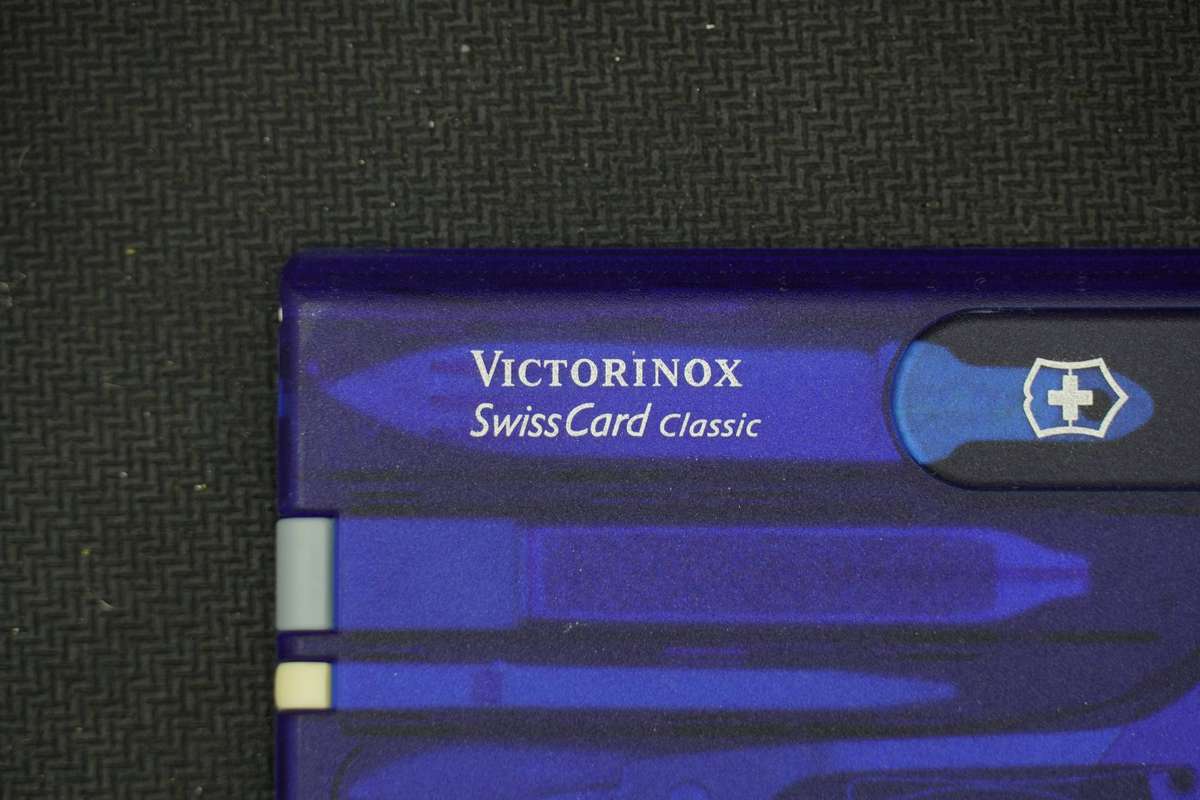 Victorinox Swisscard- Transparent Blue