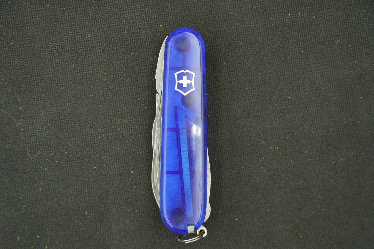 Victorinox Tinker Deluxe- Transparent Blue Scales