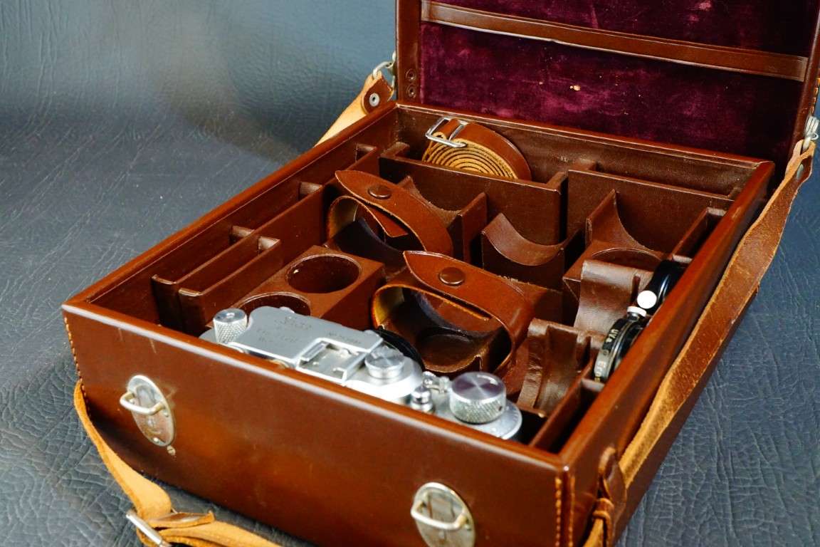 Leica Leitz Camera System Combination Leather Case **Great Condition**