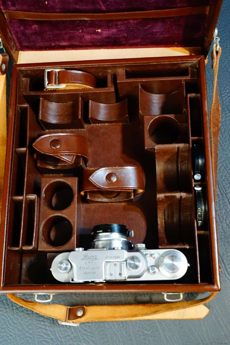 Leica Leitz Camera System Combination Leather Case **Great Condition**