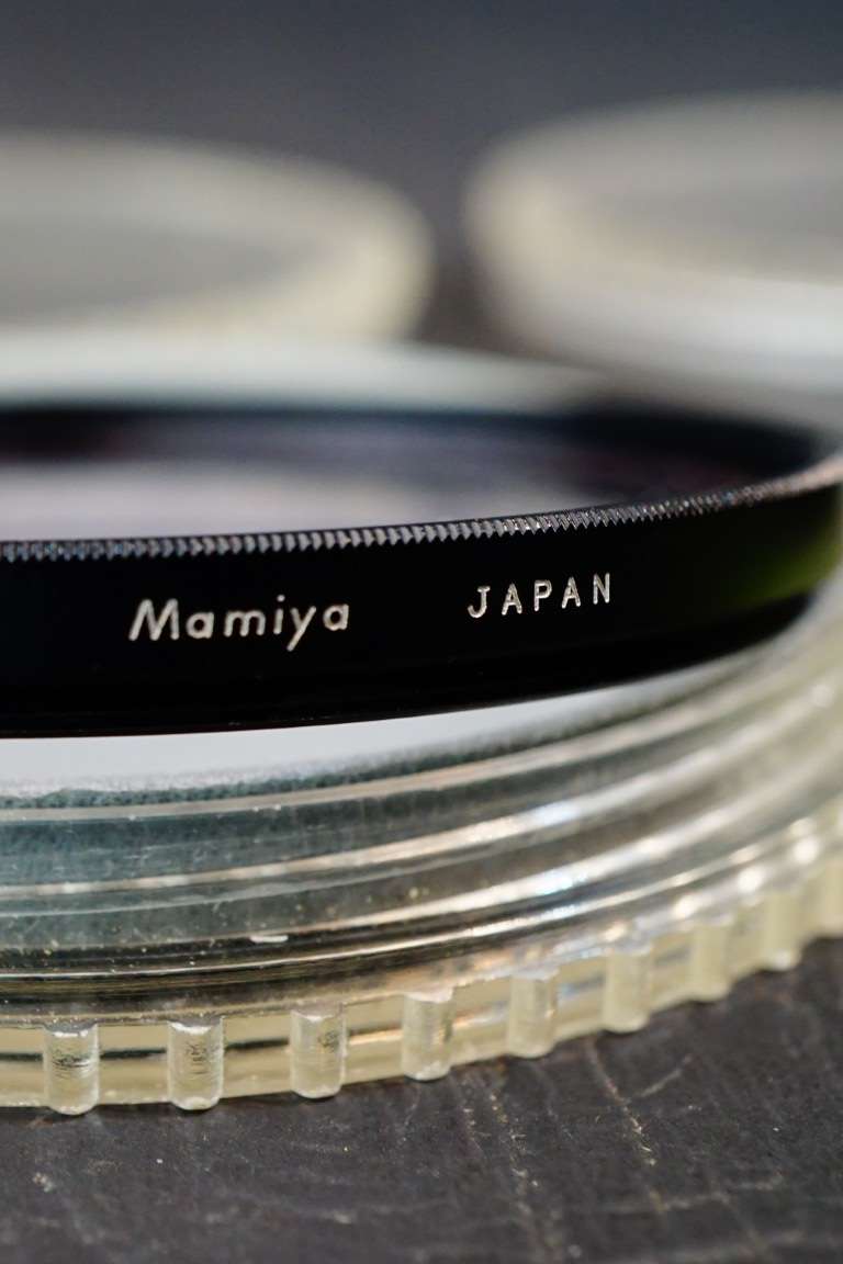 **Mamiya OEM** Set of 77mm Mamiya Filters Orange S 056 2c, SL-1B, YG C **Great Condition**