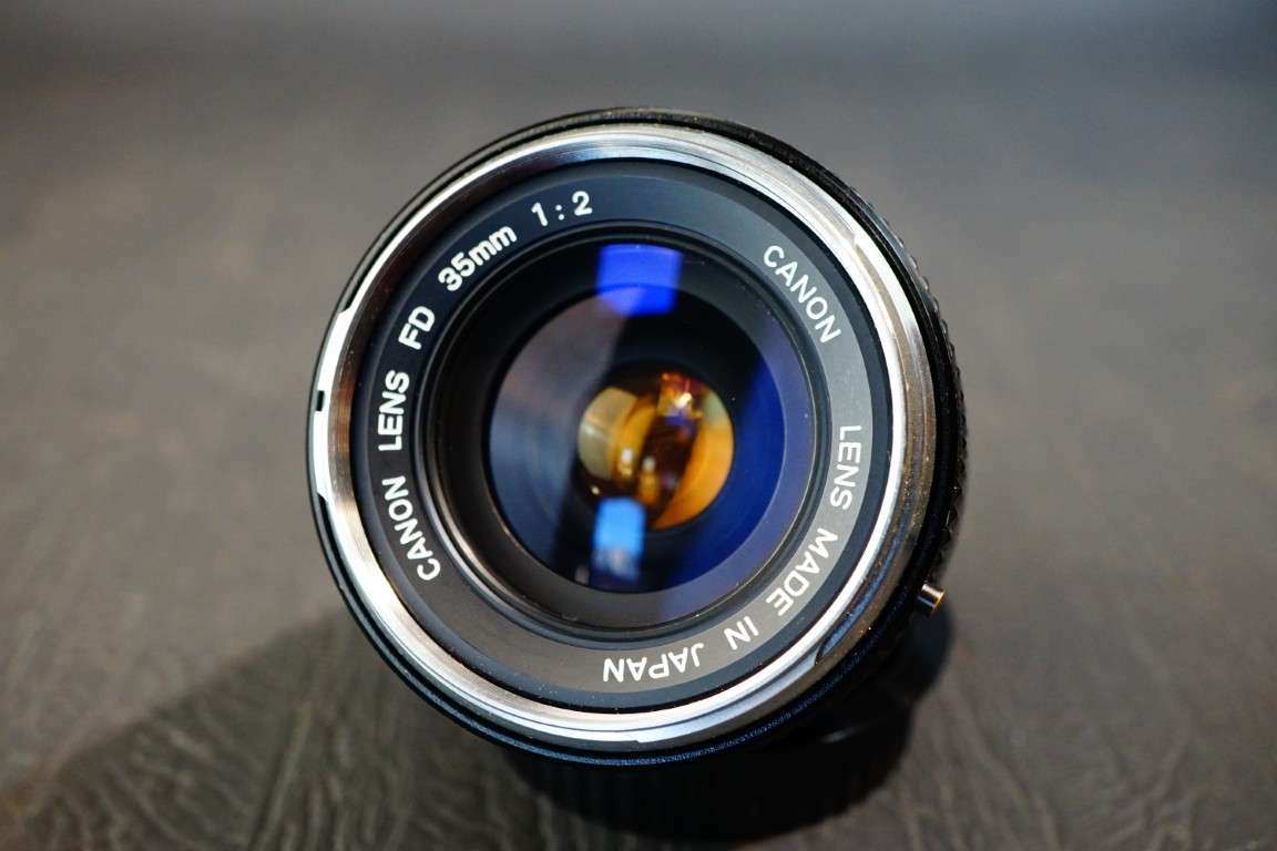 希少 Canon FD 35mm F2 S.S.C concave 864 Lenses - Canon FD 35mm f2 Concave Chrome Nose Lens in Canon FD
