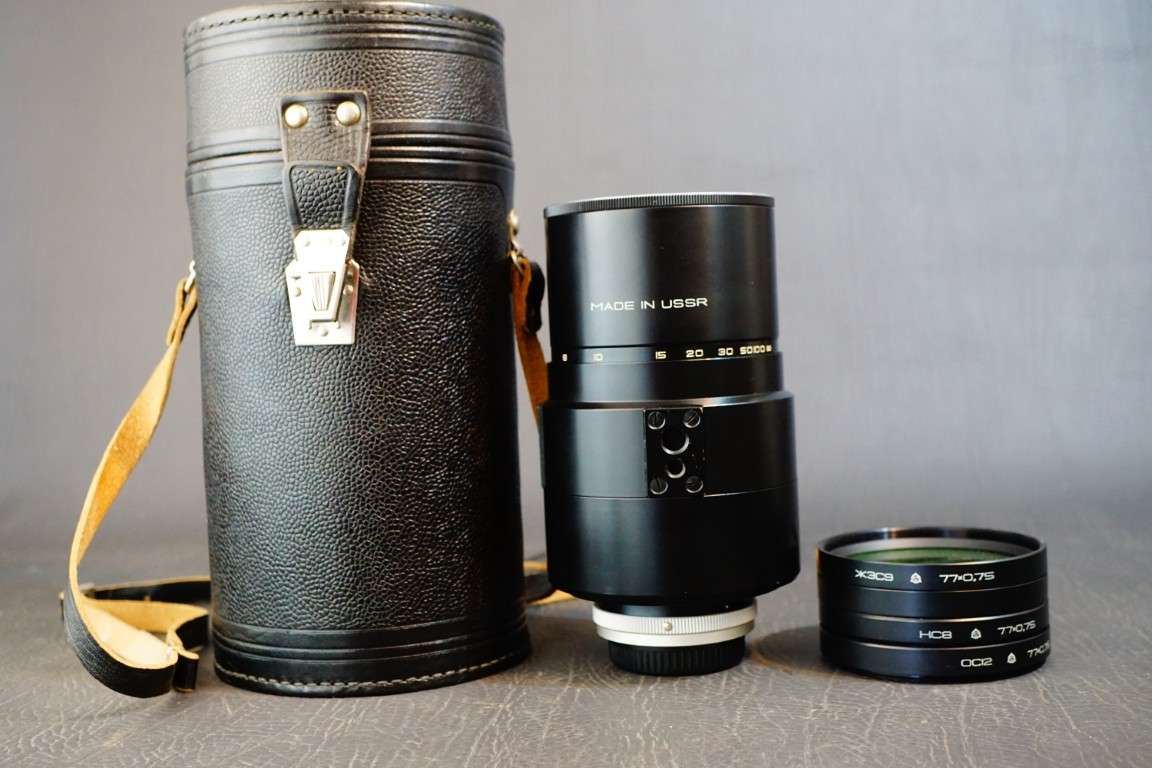 Maksutov 3M-5A-MC 500mm f8 Mirror Catadioptric Reflex Lens in Canon FD Mount **Great Condition**